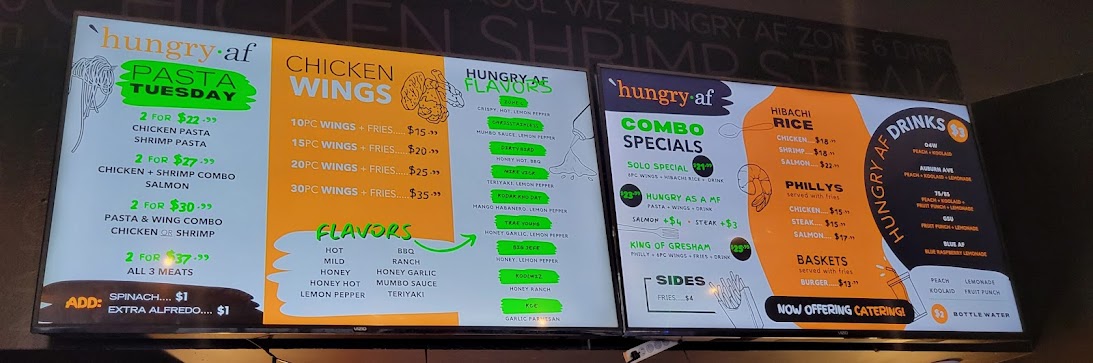 Hungry AF Downtown Restaurant Menu – Downtown Atlanta Eats